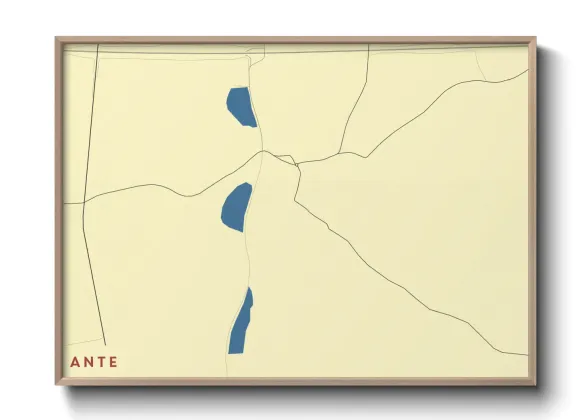 Une affiche de carte sur Ante