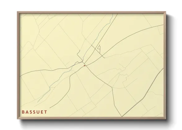 Une affiche de carte sur Bassuet