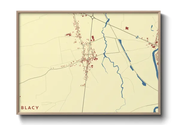Une affiche de carte sur Blacy