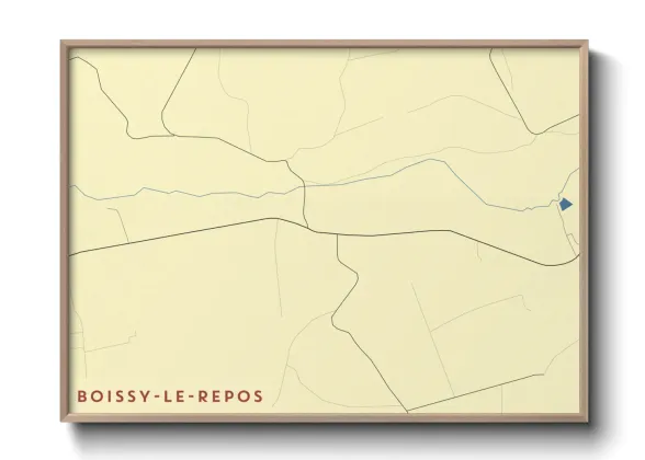 Une affiche de carte sur Boissy-le-Repos