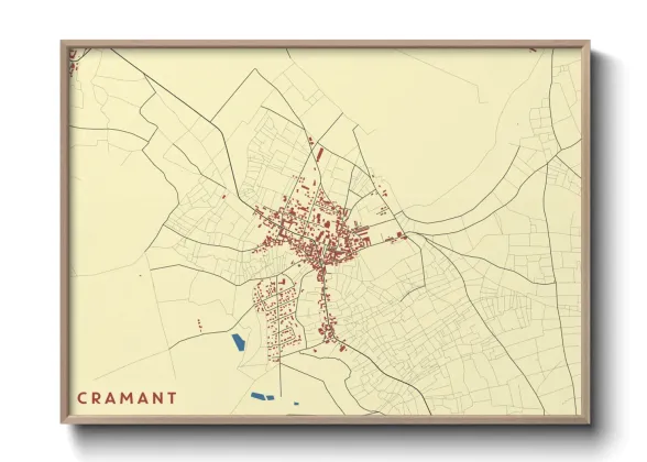 Une affiche de carte sur Cramant