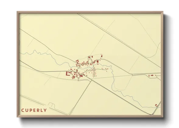 Une affiche de carte sur Cuperly