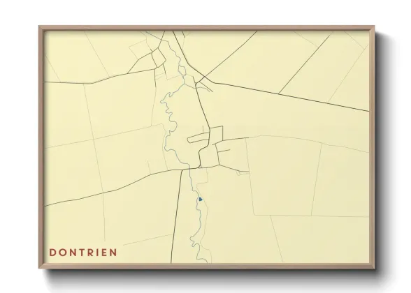 Une affiche de carte sur Dontrien