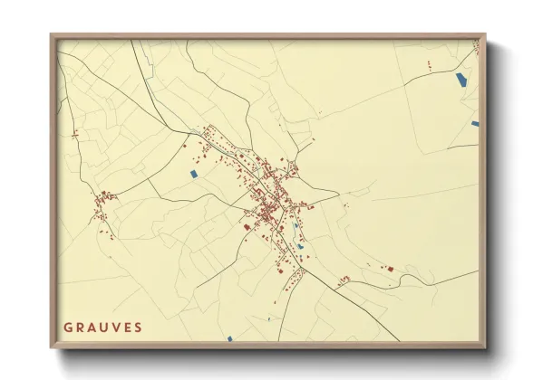 Une affiche de carte sur Grauves