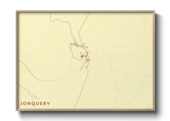 Une affiche de carte sur Jonquery