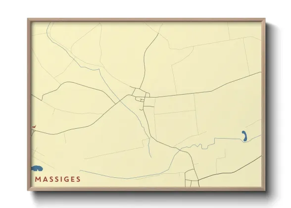 Une affiche de carte sur Massiges