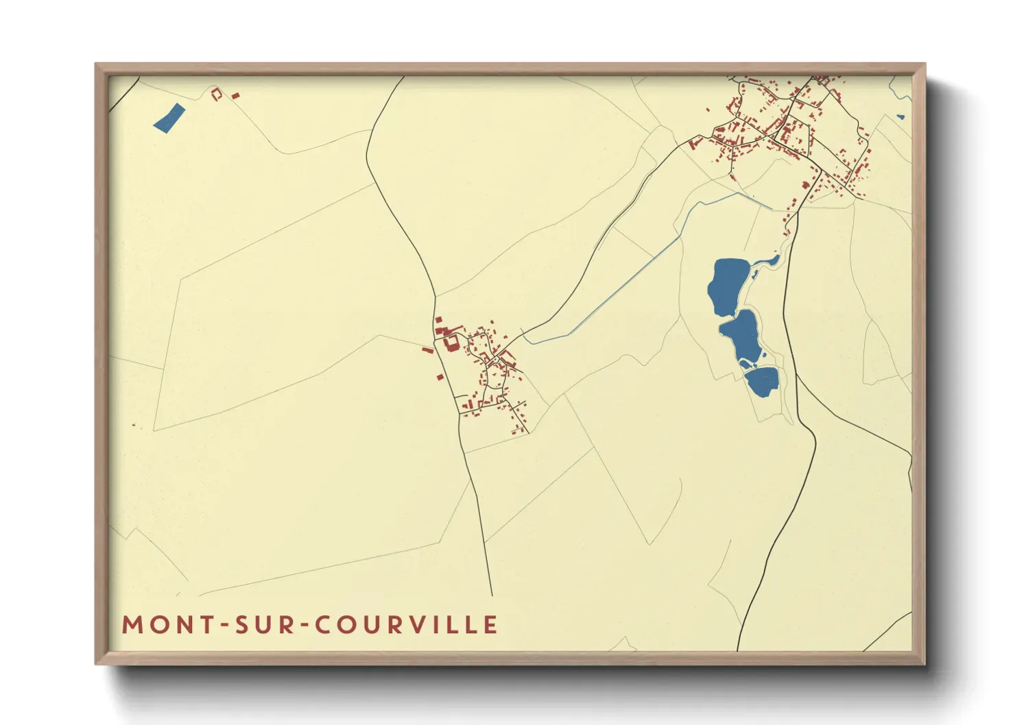 Un poster carteMont-sur-Courville