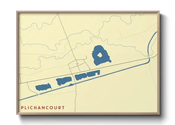 Une affiche de carte sur Plichancourt