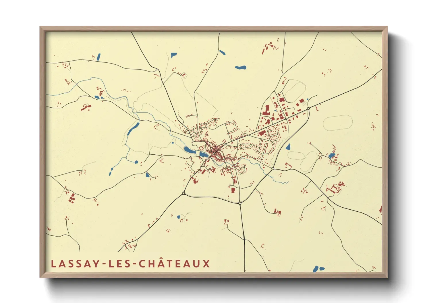Un poster carteLassay-les-Châteaux