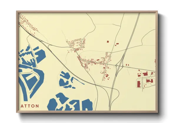 Une affiche de carte sur Atton