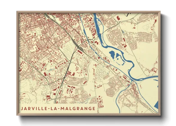Une affiche de carte sur Jarville-la-Malgrange
