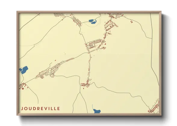 Une affiche de carte sur Joudreville