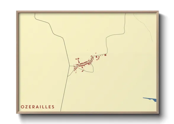 Une affiche de carte sur Ozerailles