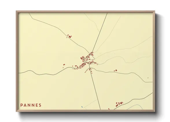 Une affiche de carte sur Pannes