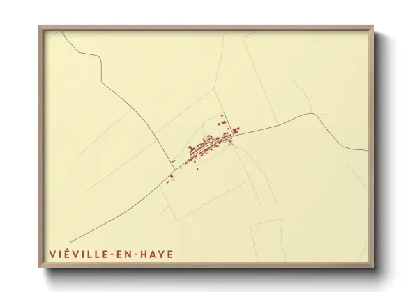Une affiche de carte sur Viéville-en-Haye