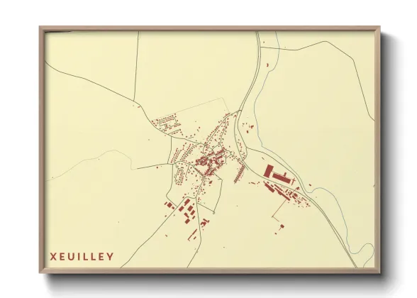 Une affiche de carte sur Xeuilley