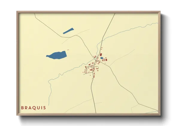 Une affiche de carte sur Braquis