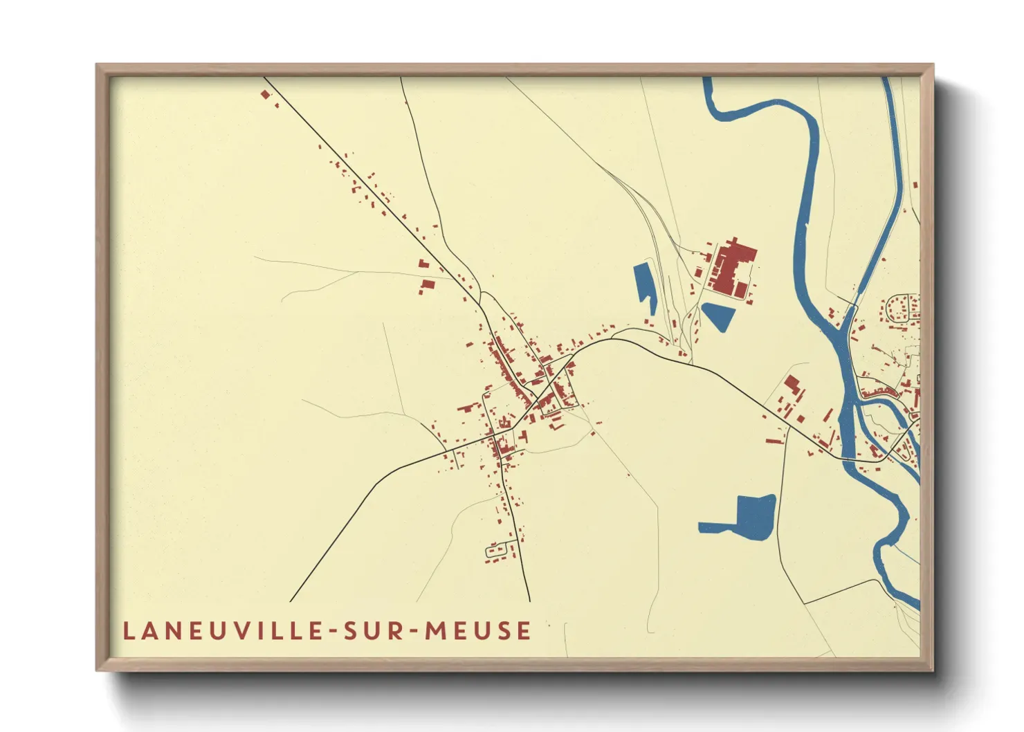 Un poster carteLaneuville-sur-Meuse