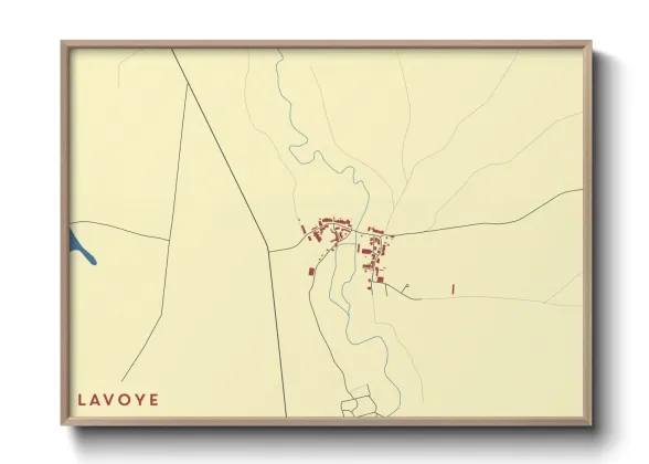 Une affiche de carte sur Lavoye