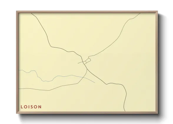 Une affiche de carte sur Loison