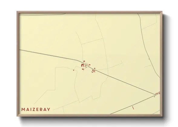 Une affiche de carte sur Maizeray