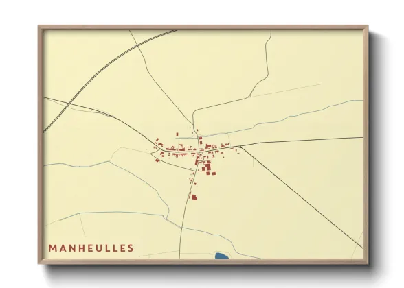 Une affiche de carte sur Manheulles