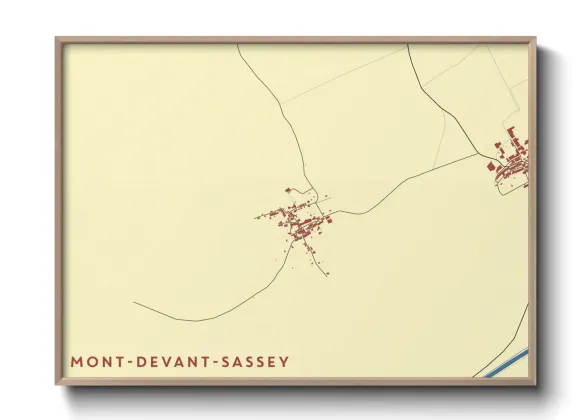 Une affiche de carte sur Mont-devant-Sassey