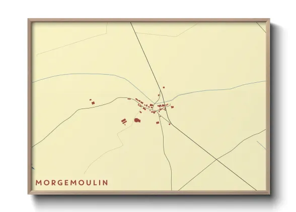 Une affiche de carte sur Morgemoulin