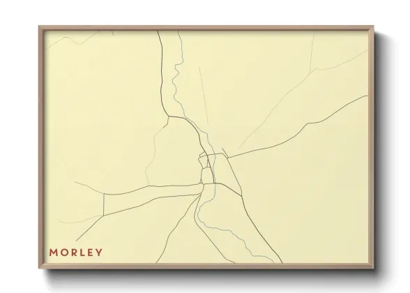 Une affiche de carte sur Morley
