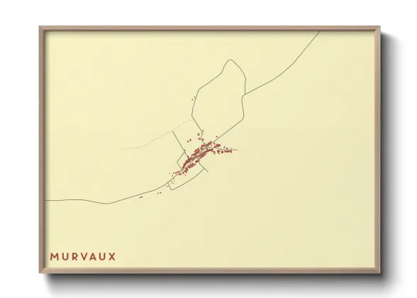 Une affiche de carte sur Murvaux