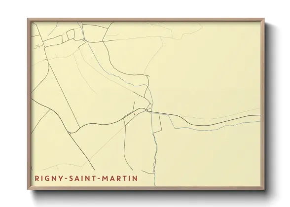 Une affiche de carte sur Rigny-Saint-Martin
