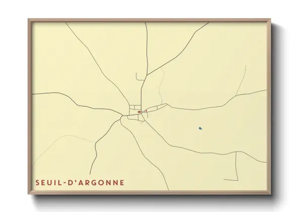 Une affiche de carte sur Seuil-d'Argonne