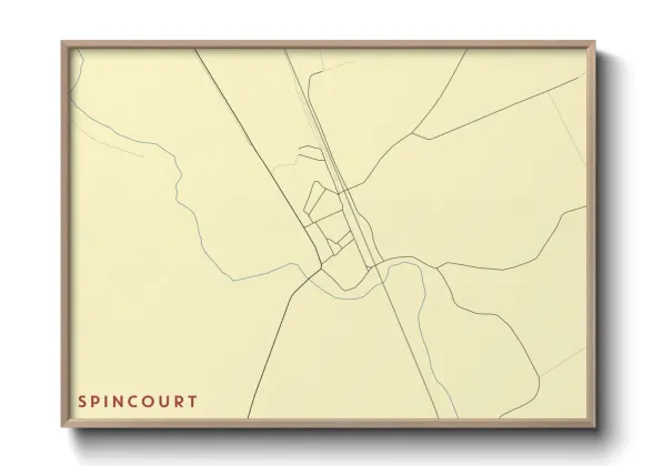 Une affiche de carte sur Spincourt