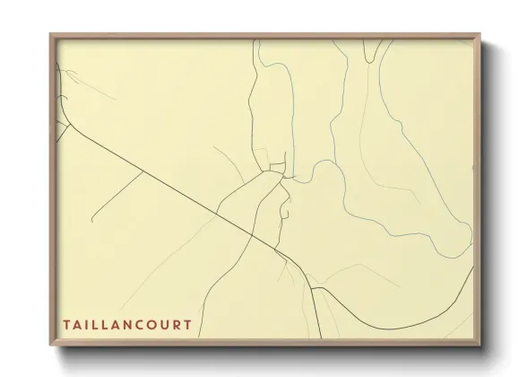 Une affiche de carte sur Taillancourt