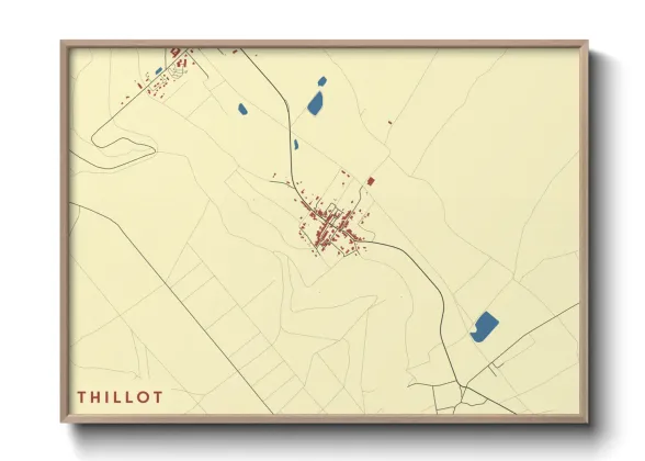Une affiche de carte sur Thillot