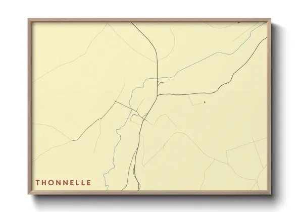 Une affiche de carte sur Thonnelle