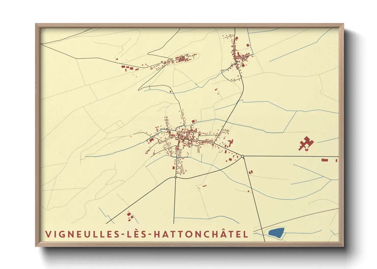 Un poster carteVigneulles-lès-Hattonchâtel