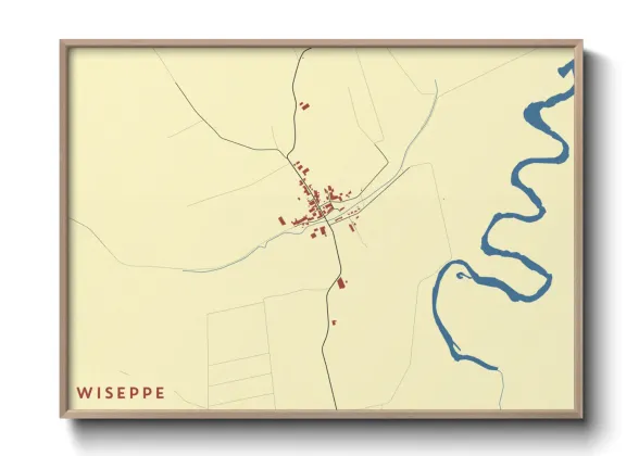 Une affiche de carte sur Wiseppe