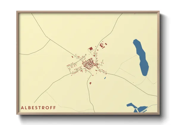 Une affiche de carte sur Albestroff