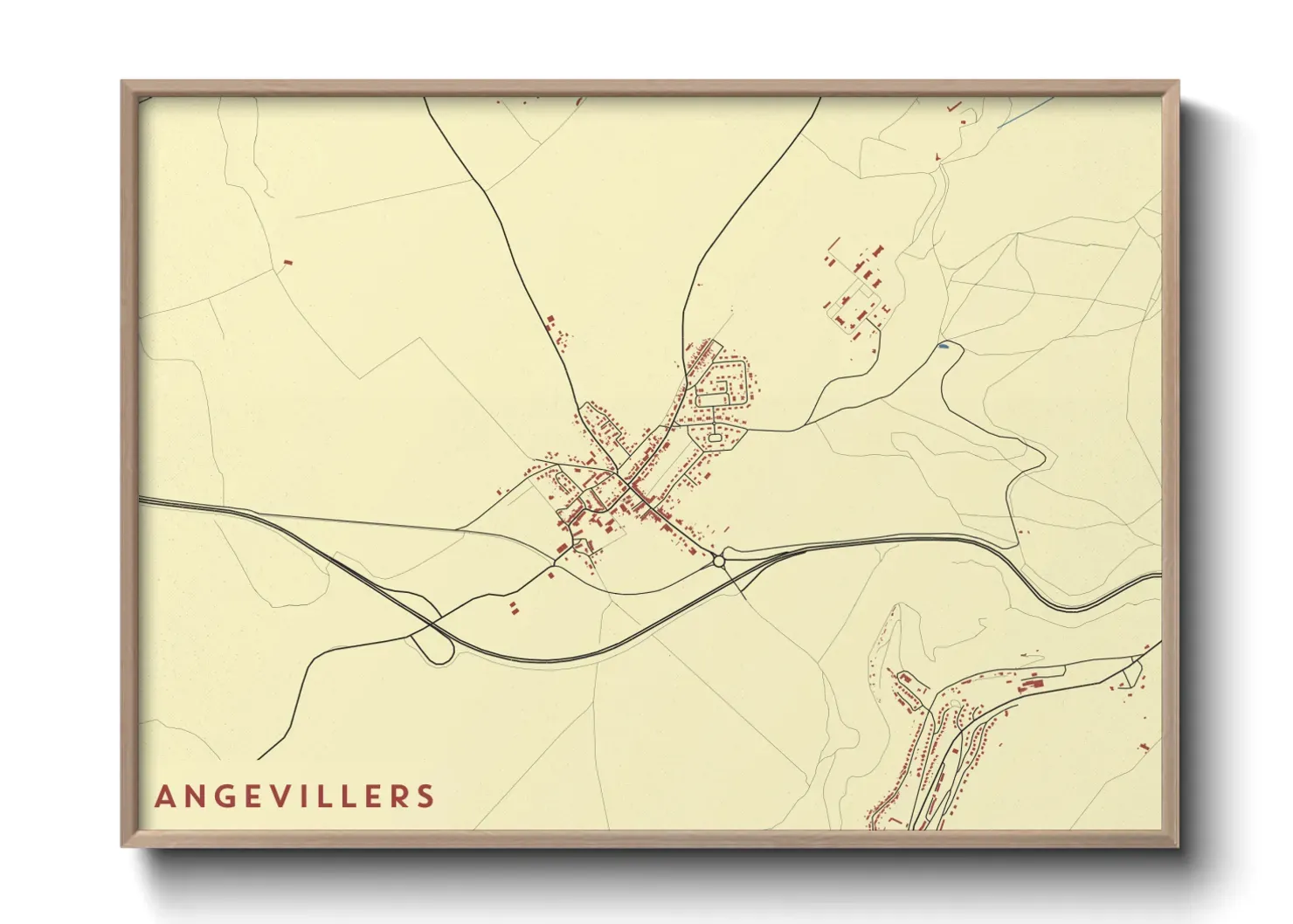 Un poster carteAngevillers