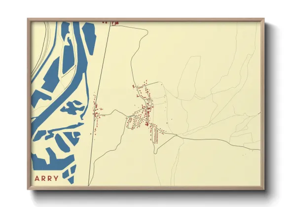 Une affiche de carte sur Arry