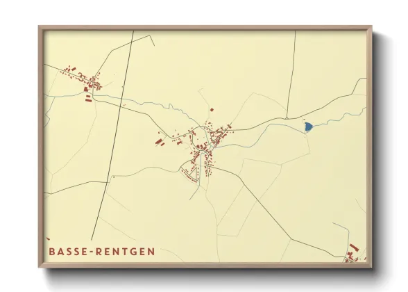 Une affiche de carte sur Basse-Rentgen
