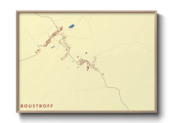 Une affiche de carte sur Boustroff
