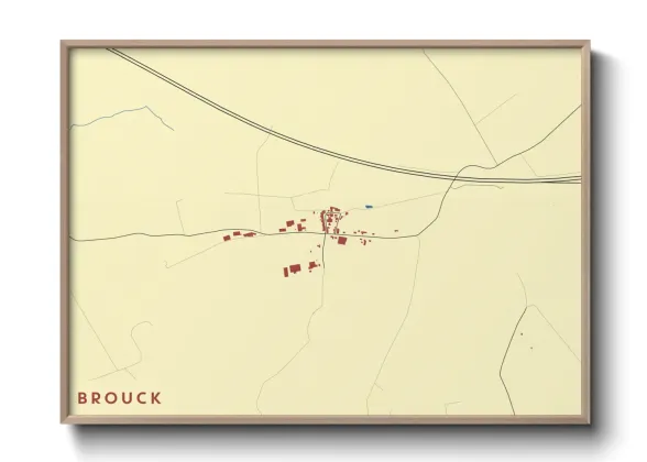 Une affiche de carte sur Brouck