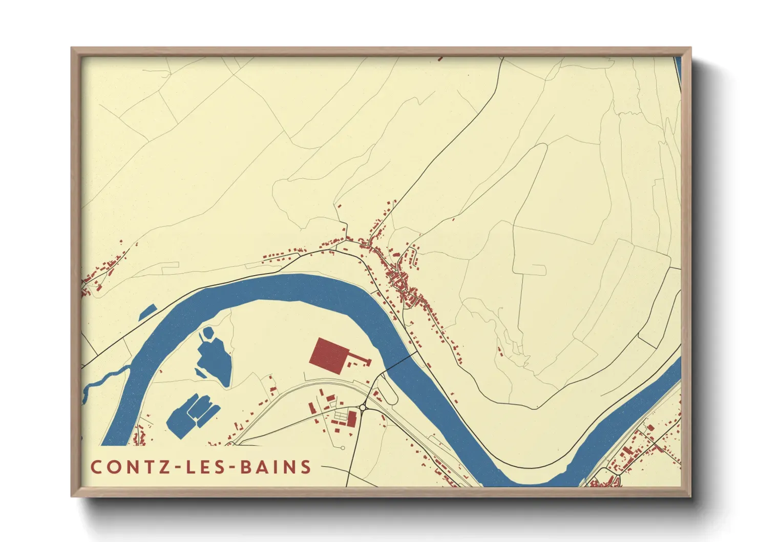 Un poster carteContz-les-Bains