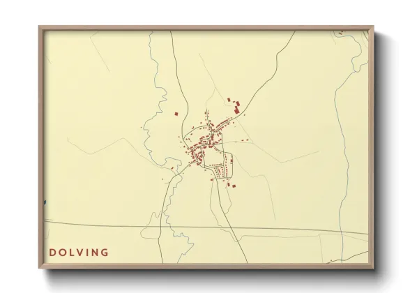 Une affiche de carte sur Dolving
