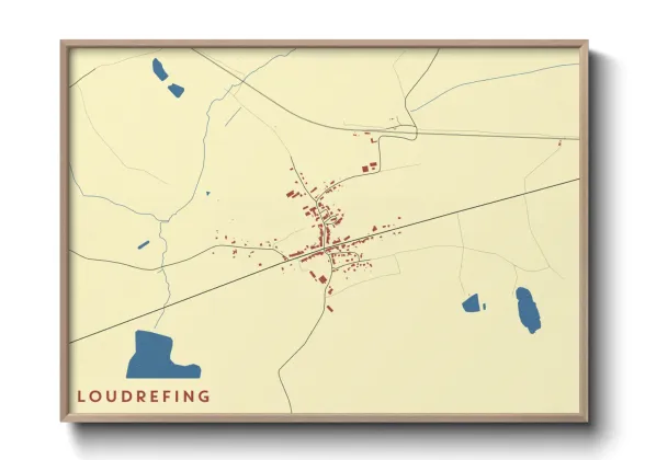 Une affiche de carte sur Loudrefing
