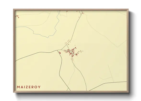 Une affiche de carte sur Maizeroy