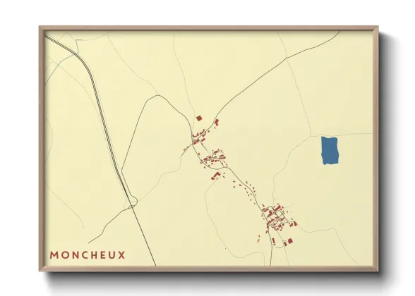 Une affiche de carte sur Moncheux