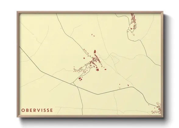 Une affiche de carte sur Obervisse